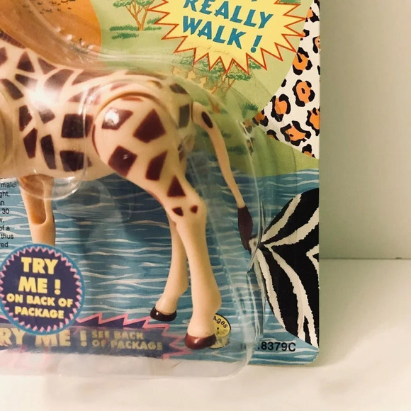 Vtg 1993 Imperial Wild Animal Giraffe Wind Up Action Toy - Picture 6 of 14